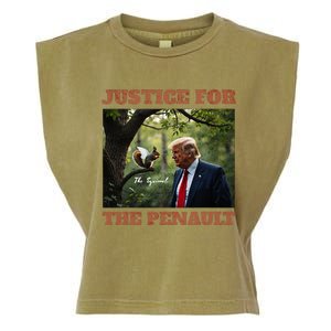 Justice For Peanut The Squirrel Maga Trump 2024 Vote Trump Garment-Dyed Women's Muscle Tee