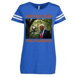 Justice For Peanut The Squirrel Maga Trump 2024 Vote Trump Enza Ladies Jersey Football T-Shirt