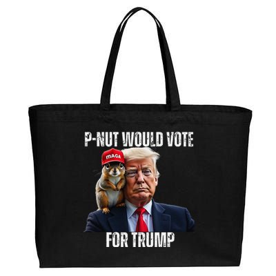 Justice For Pnut The Squirrel Justice For Peanut Trump Vote Cotton Canvas Jumbo Tote