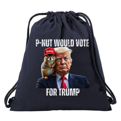 Justice For Pnut The Squirrel Justice For Peanut Trump Vote Drawstring Bag