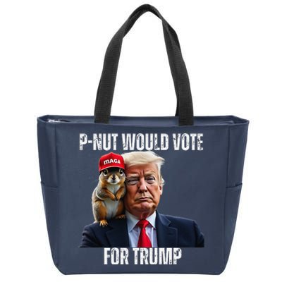 Justice For Pnut The Squirrel Justice For Peanut Trump Vote Zip Tote Bag