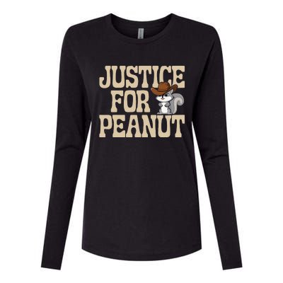 Justice For Peanut The Squirrels 2024 Womens Cotton Relaxed Long Sleeve T-Shirt