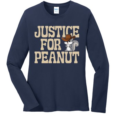 Justice For Peanut The Squirrels 2024 Ladies Long Sleeve Shirt