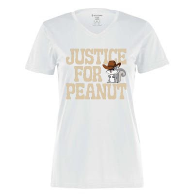 Justice For Peanut The Squirrels 2024 Women's Momentum V-Neck T-Shirt