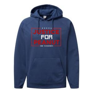 Justice For Peanut The Squirrel Peanut Squirrel Performance Fleece Hoodie