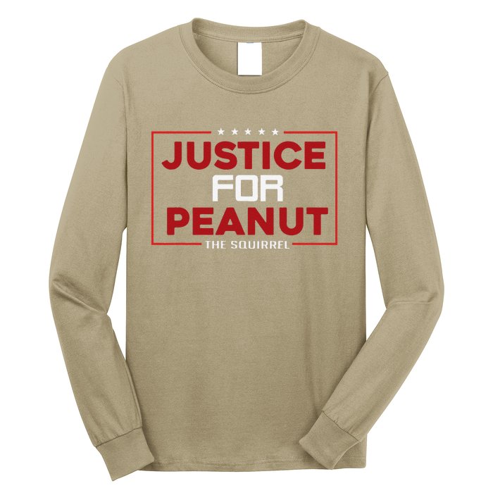 Justice For Peanut The Squirrel Peanut Squirrel Long Sleeve Shirt