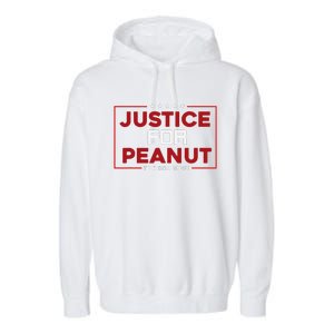 Justice For Peanut The Squirrel Peanut Squirrel Garment-Dyed Fleece Hoodie