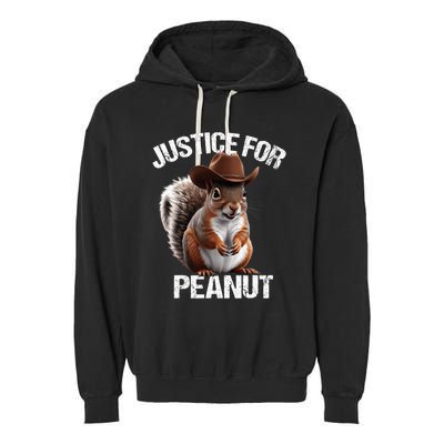 Justice For Peanut The Squirrel Peanut Squirrel Trending Design Garment-Dyed Fleece Hoodie