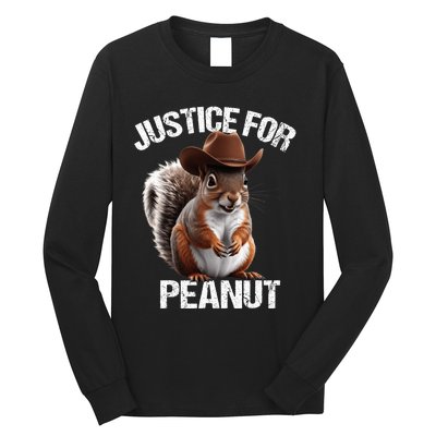 Justice For Peanut The Squirrel Peanut Squirrel Trending Design Long Sleeve Shirt