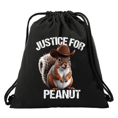 Justice For Peanut The Squirrel Peanut Squirrel Trending Design Drawstring Bag