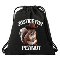 Justice For Peanut The Squirrel Peanut Squirrel Trending Design Drawstring Bag