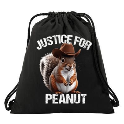 Justice For Peanut The Squirrel Peanut Squirrel Trending Design Drawstring Bag