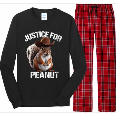 Justice For Peanut The Squirrel Peanut Squirrel Trending Design Long Sleeve Pajama Set