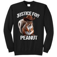 Justice For Peanut The Squirrel Peanut Squirrel Trending Design Tall Sweatshirt