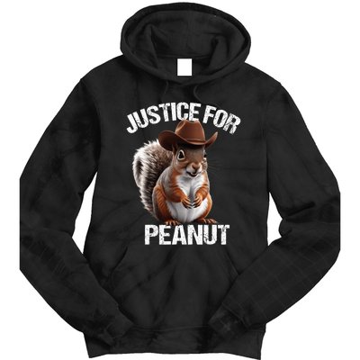 Justice For Peanut The Squirrel Peanut Squirrel Trending Design Tie Dye Hoodie