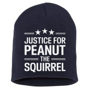 Justice For Peanut The Squirrel Peanut Squirrel Short Acrylic Beanie