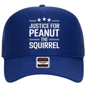 Justice For Peanut The Squirrel Peanut Squirrel High Crown Mesh Back Trucker Hat