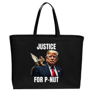 Justice For Peanut The Squirrel PNut Trump P Nut Graphic Cotton Canvas Jumbo Tote