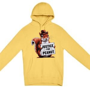 Justice For Peanut The Squirrel Peanut Squirrel Premium Pullover Hoodie