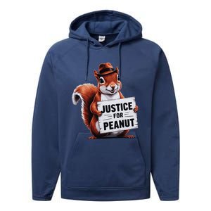 Justice For Peanut The Squirrel Peanut Squirrel Performance Fleece Hoodie