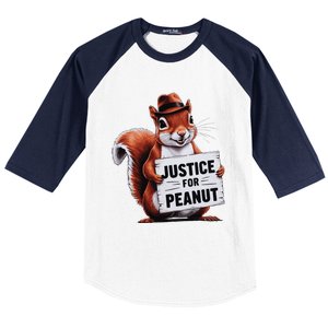 Justice For Peanut The Squirrel Peanut Squirrel Baseball Sleeve Shirt