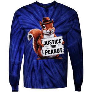 Justice For Peanut The Squirrel Peanut Squirrel Tie-Dye Long Sleeve Shirt