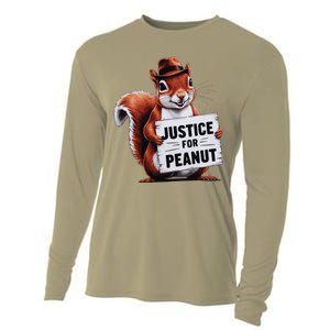 Justice For Peanut The Squirrel Peanut Squirrel Cooling Performance Long Sleeve Crew