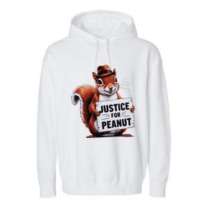 Justice For Peanut The Squirrel Peanut Squirrel Garment-Dyed Fleece Hoodie