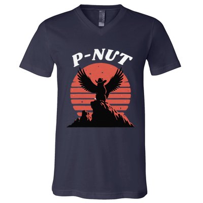 Justice For Peanut The Squirrel V-Neck T-Shirt