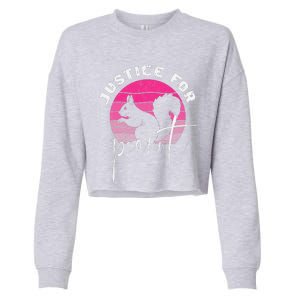 Justice For Peanut The Squirrel Peanut Squirrel Cropped Pullover Crew