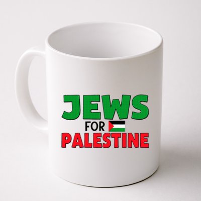 Jews For Palestine Peace Love Free Palestine Flag Coffee Mug