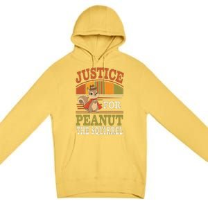 Justice For Peanut The Squirrel Peanut Squirrel Premium Pullover Hoodie