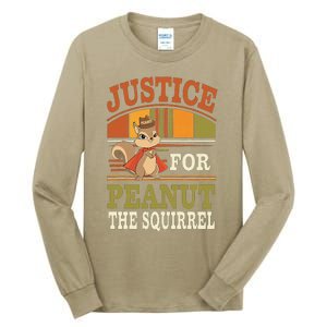 Justice For Peanut The Squirrel Peanut Squirrel Tall Long Sleeve T-Shirt