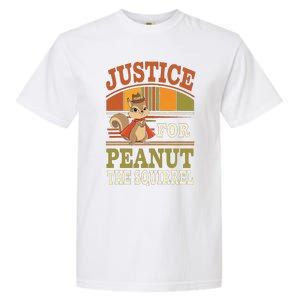 Justice For Peanut The Squirrel Peanut Squirrel Garment-Dyed Heavyweight T-Shirt