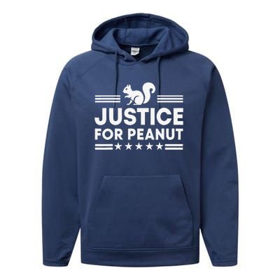 Justice For Peanut The Squirrel Peanut Squirrel Performance Fleece Hoodie