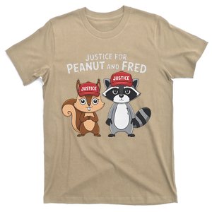 Justice For Peanut The Squirrel & Fred The Racoon Usa Flag T-Shirt