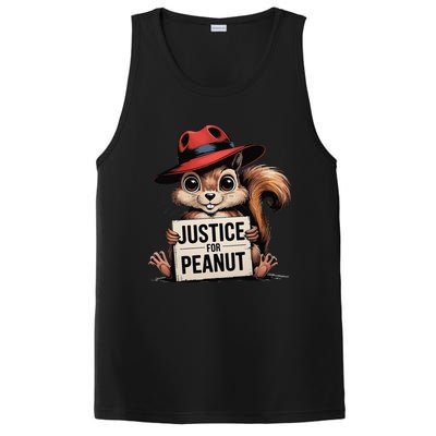 Justice For Peanut Animal Lovers Cartoon Graphic PosiCharge Competitor Tank