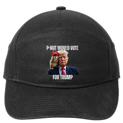 Justice For P Nut The Squirrel Justice For Peanut Trump Vote 7-Panel Snapback Hat