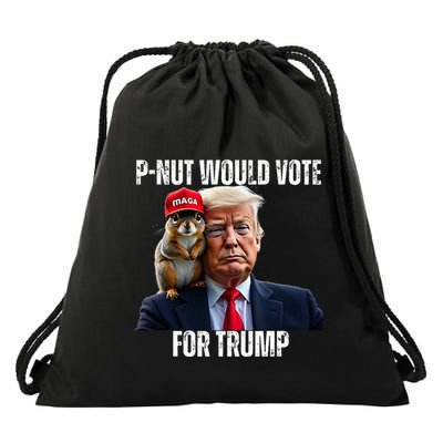 Justice For P Nut The Squirrel Justice For Peanut Trump Vote Drawstring Bag
