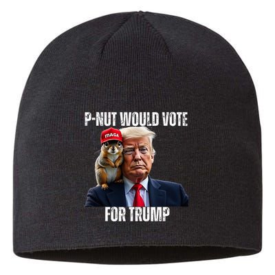 Justice For P Nut The Squirrel Justice For Peanut Trump Vote Sustainable Beanie