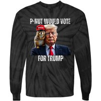 Justice For P Nut The Squirrel Justice For Peanut Trump Vote Tie-Dye Long Sleeve Shirt