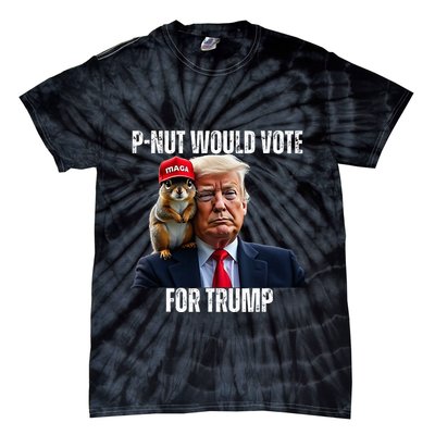 Justice For P Nut The Squirrel Justice For Peanut Trump Vote Tie-Dye T-Shirt