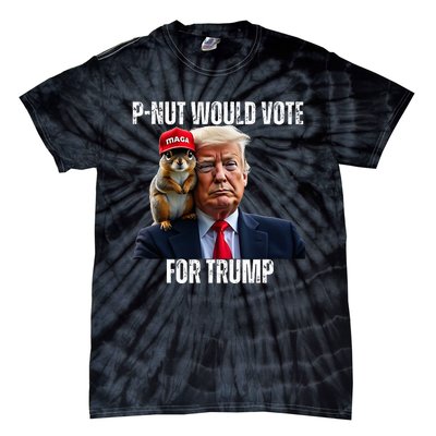 Justice For P Nut The Squirrel Justice For Peanut Trump Vote Tie-Dye T-Shirt