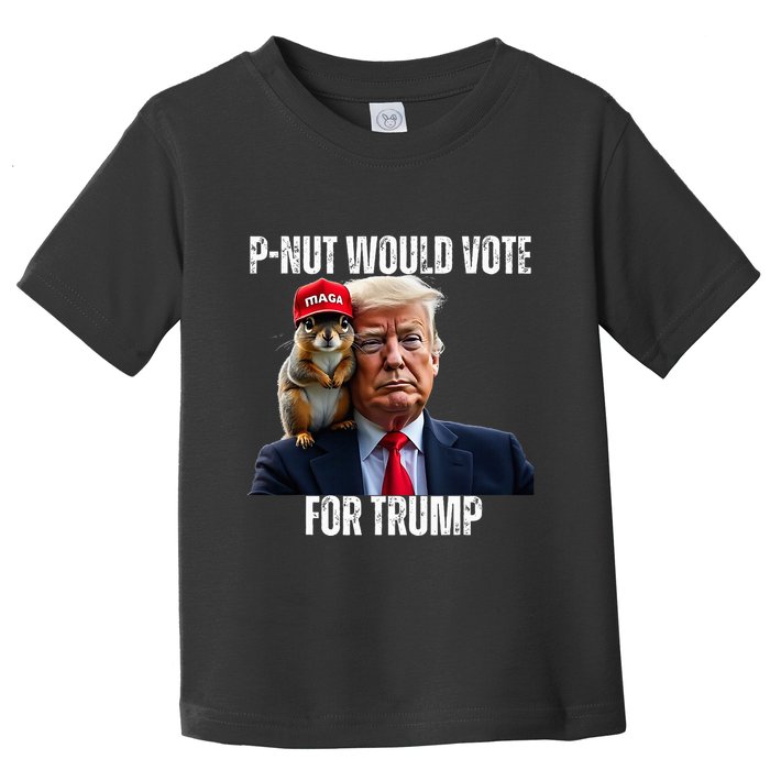 Justice For P Nut The Squirrel Justice For Peanut Trump Vote Toddler T-Shirt