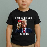 Justice For P Nut The Squirrel Justice For Peanut Trump Vote Toddler T-Shirt
