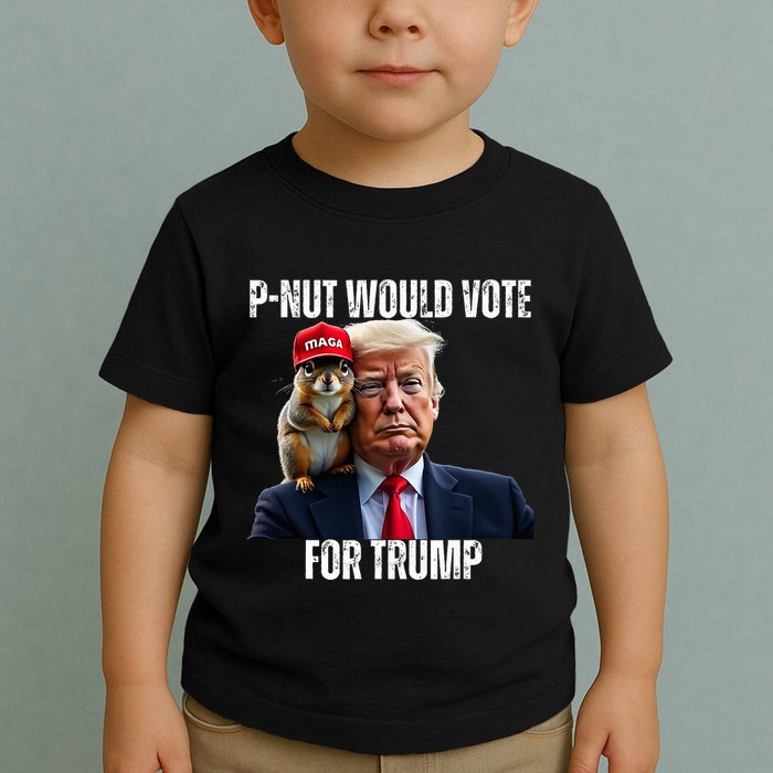 Justice For P Nut The Squirrel Justice For Peanut Trump Vote Toddler T-Shirt