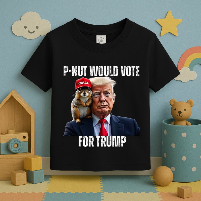 Justice For P Nut The Squirrel Justice For Peanut Trump Vote Toddler T-Shirt