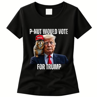 Justice For P Nut The Squirrel Justice For Peanut Trump Vote Womens T-Shirt