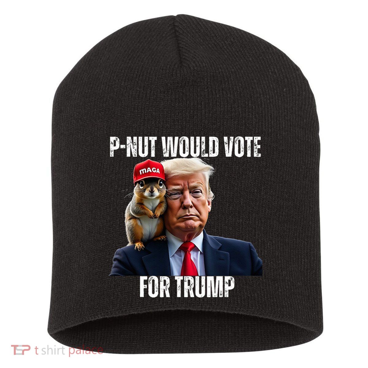 Justice For P Nut The Squirrel Justice For Peanut Trump Vote Short Acrylic Beanie