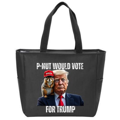 Justice For P Nut The Squirrel Justice For Peanut Trump Vote Zip Tote Bag